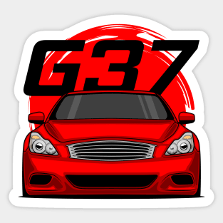 Front Red G37 JDM Sticker
